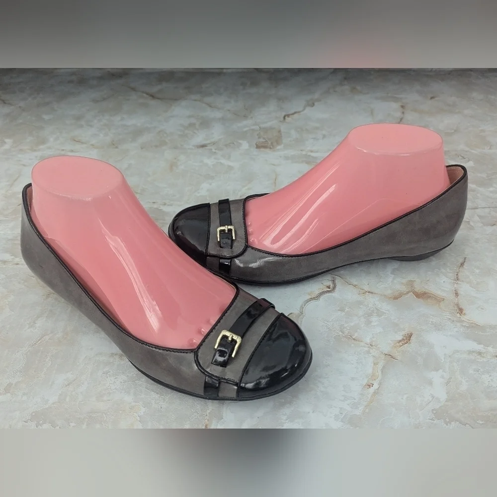 Naturalizer Woman's Patent Leather  Flats Buckle Detail‎ Size  7.5